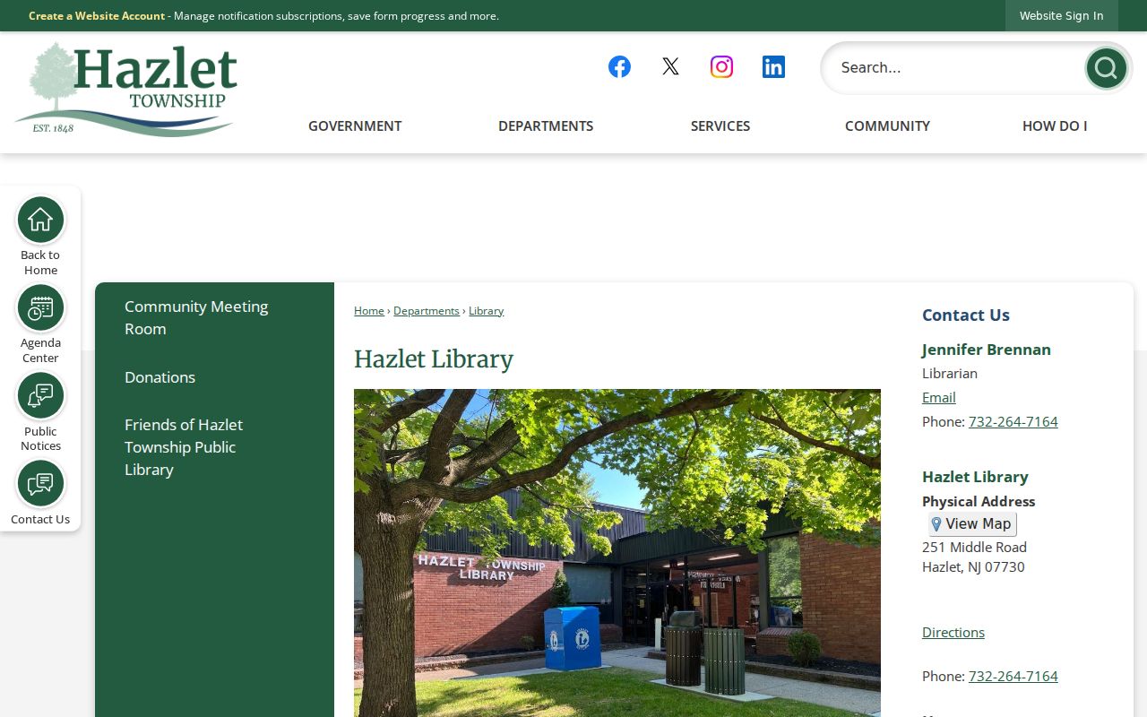 Hazlet city directory research at Hazlet Library local history access